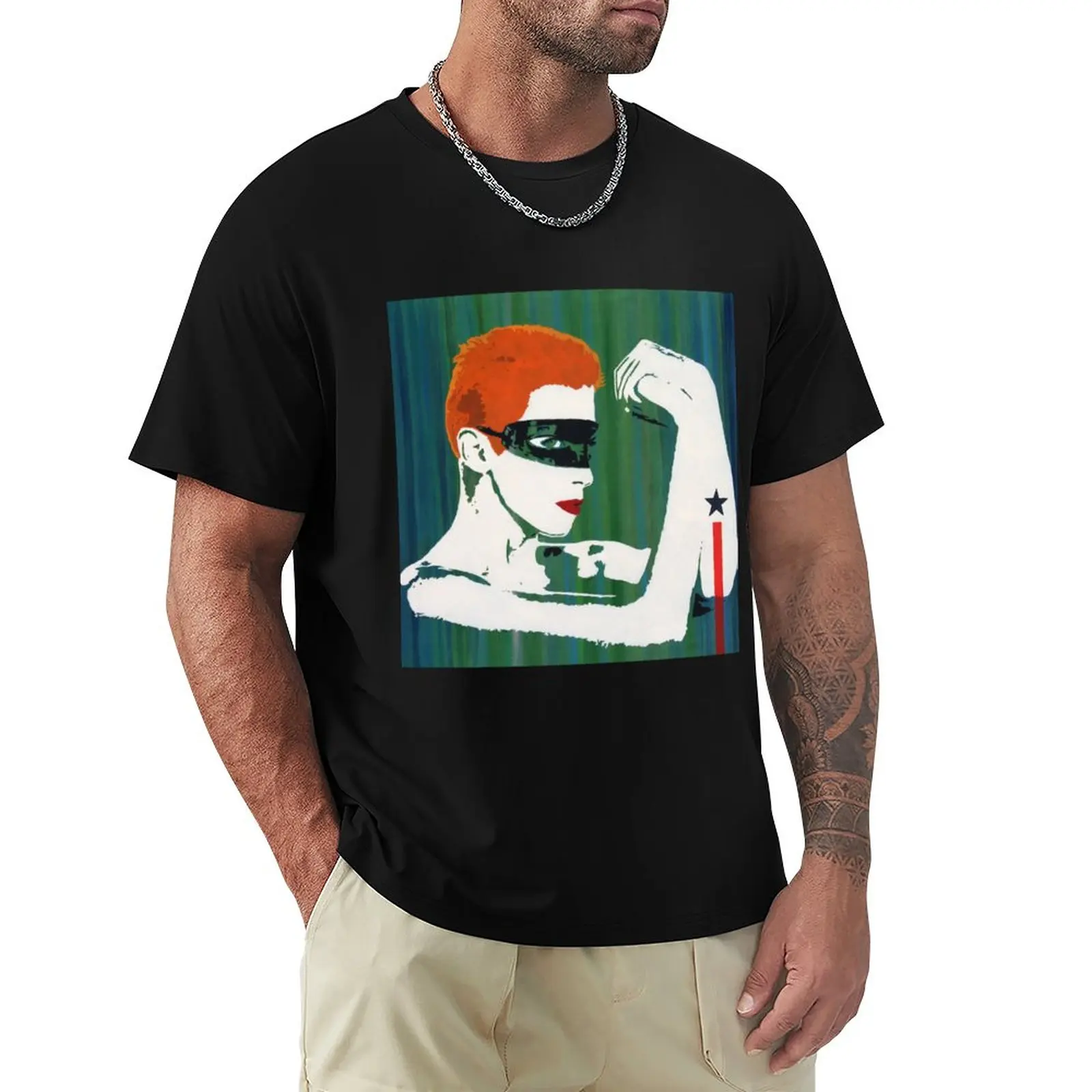 

Eurythmics (Annie Lennox) - Touch T-Shirt Anime t-shirt sports fan t-shirts tops boys t shirts heavy weight t shirts for men