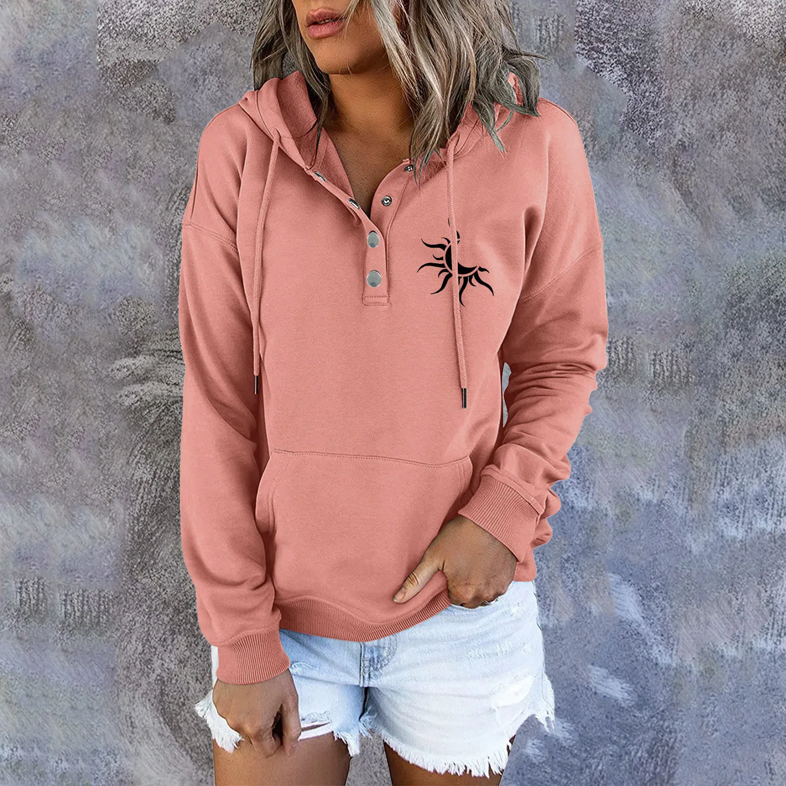 

Женские свитшоты походные свитера с длинным рукавом, толстовка с капюшоном, пуловер, Повседневный пуловер