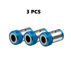 Universal Magnetic Alloy Screwdriver Bit Magnetizer, Anti-Corrosion, Strong Magnetic Grip (3pcs blue)