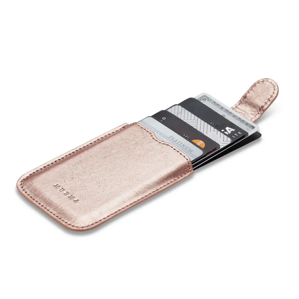 Credit Stick On 5 Card Pockets ID Card Holder Cellphone Pocket Sticker Card Sleeves Phone Wallet Case