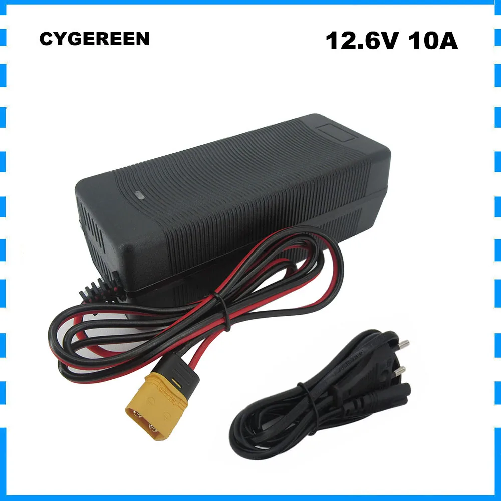 12.6V 10A Lithium Battery Fast Charger 12V 12 Volt XT60 XT90 Connector For  3S 12 Volt Li ion Solar System RV Bateria Charger - AliExpress