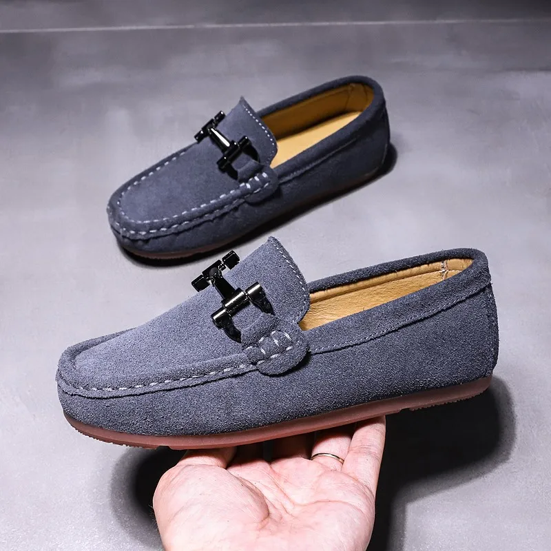 Fashion Kids Shoes Slip-on Loafers Boys Sneakers Soft Bottom Breathable Children Moccasin Shoes Baby Toddler Flat