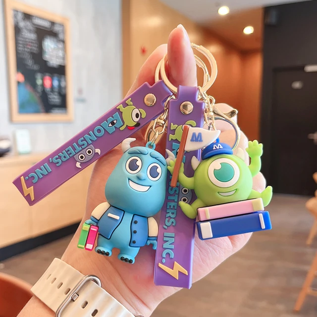 Новинка креативный мультяшный брелок для ключей от компании monster power, пушистый монстр, монокль, хамелеон, брелок с подвеской для мужчин и женщин 4