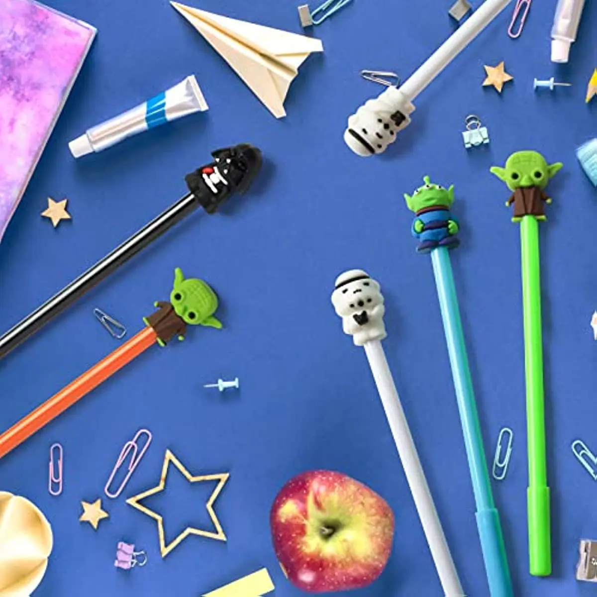 24 PCs Gel Pens Set Black Ink Pens Cute Kawaii Gifts for Kids Decorations School Office Supplies Office Accessories