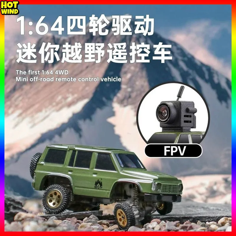 Sniclo 1:64 Fuoristrada Fpv Car Micro Fpv Car Con Occhiali Micro Rc 4Wd Car Remote Mangetic Rimovibile Fpvbox Simulazione Drift
