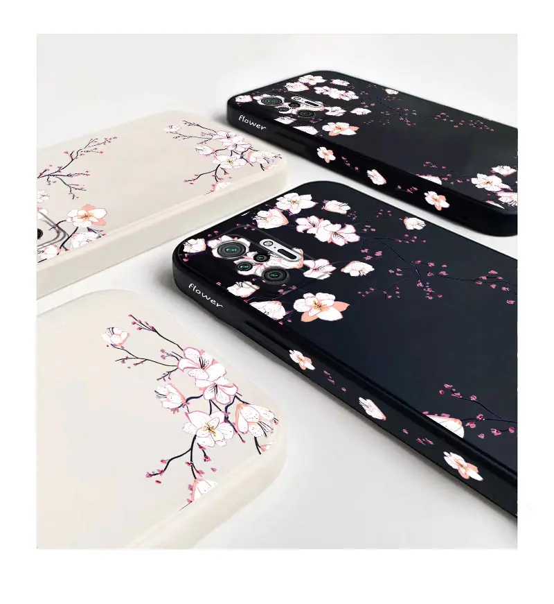 Hinweis 10Pro Helle Orchidee Silikon Telefon Fall Für Xiaomi Redmi Hinweis 10 10S 10T 10Pro 11S 11Pro 12S 12 9T 9 11EPro 12Pro Abdeckung – Detail 10