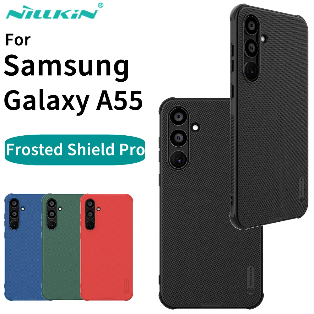

For Samsung Galaxy A55 Case Nillkin Frosted Shield Pro Ultra-Thin Hard PC Shell Shockproof Back Cover For Samsung A55 5G Case