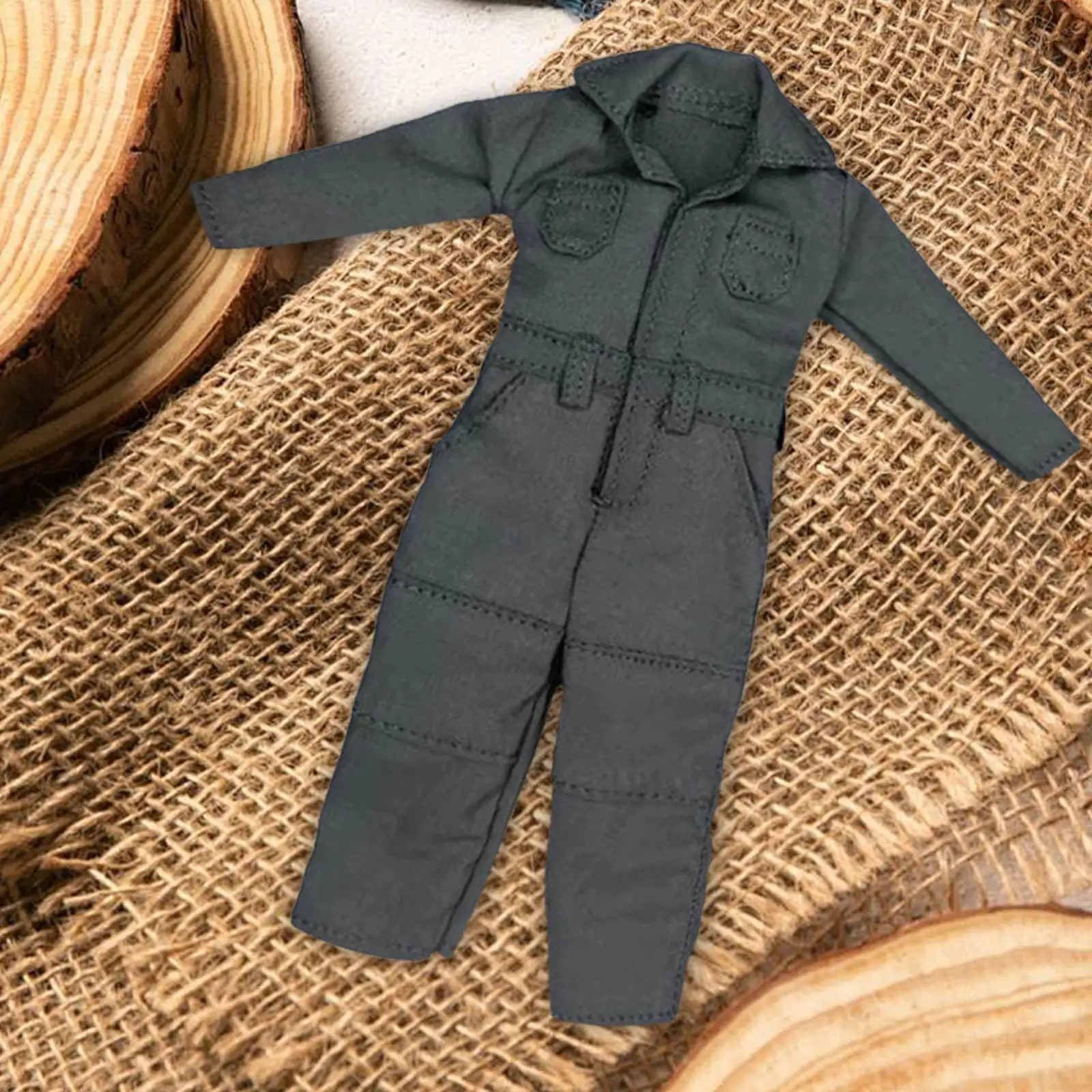 1/12 Scale Jumpsuit Miniature Character Clothing Action Figures Coveralls