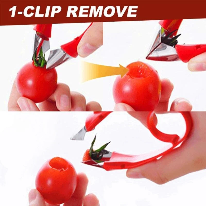 Description Picture 6 of itemMulti-Purpose Fruit Stem Huller Pineapple Tomato Peeler Strawberry Peeler Seeder Creative Kitchen Fruit Vegetable Tools