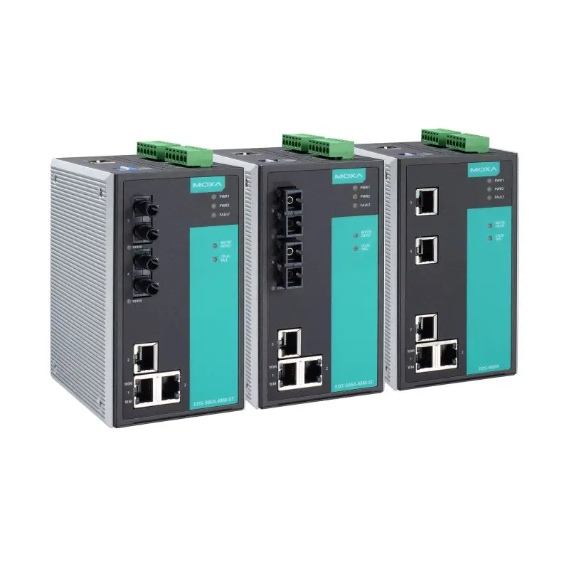 MOXA EDS-505A-MM-SC 5-port Managed Industrial Ethernet Switch