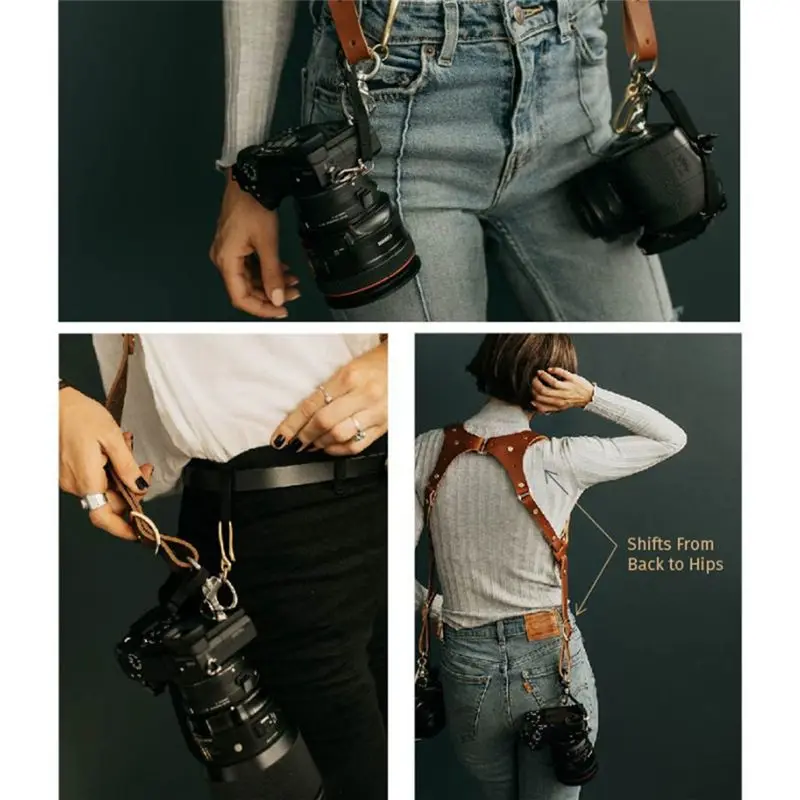 DV 디지털 SLR 카메라용 어깨 카메라 스트랩, 야외 촬영용 어깨 스트랩, 이중 보호