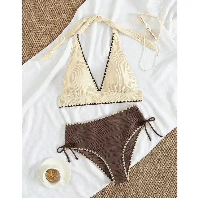 Bikinis sexis de cintura alta, traje de baño para mujer, traje de baño para mujer, trajes de baño, conjunto de Bikini brasileño, ropa de playa, bañista para piscina 4