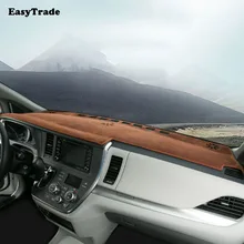 

Автомобильный Центр, водонепроницаемый коврик, Солнцезащитная изоляция для Toyota Sienna 2016 2017 2018 2019 2020, коврик для приборной панели автомобиля