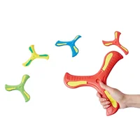 Children Outdoor Sport Flying Disc Soft EVA Touching Boomerang Return Dart Hand Throw Spinner Parent-Child Interactive Game Toys