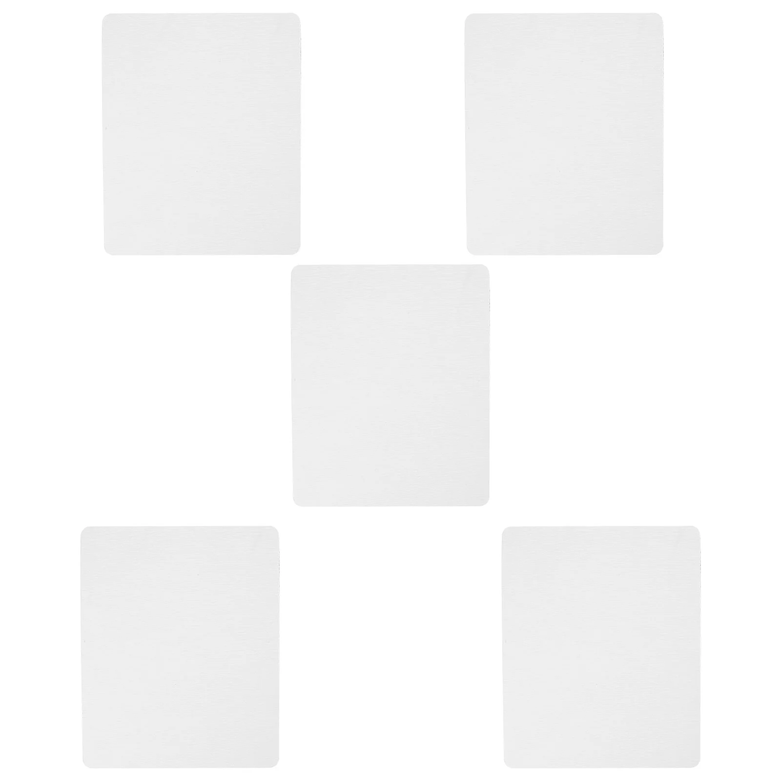 5 Pcs Laptop Dye-sublimation Mouse Pad Blank Transfer 5pcs Package Mousepad for Office Rubber