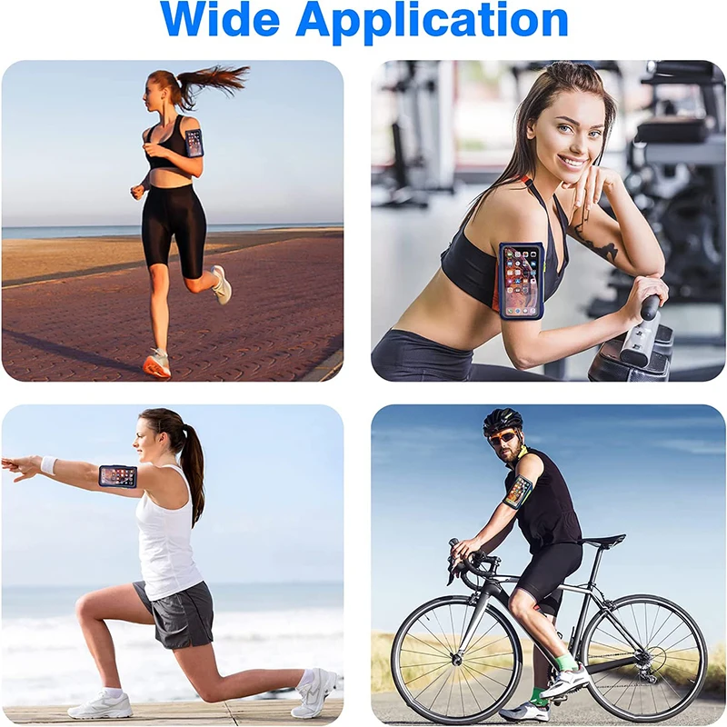 Mobile Phone Armband Running Sport Armbands For iPhone 16 15 14 13 12 Pro Max 14 Plus Samsung S24 Ultra Zipper Arm Bag Case For AirPods Pro 3