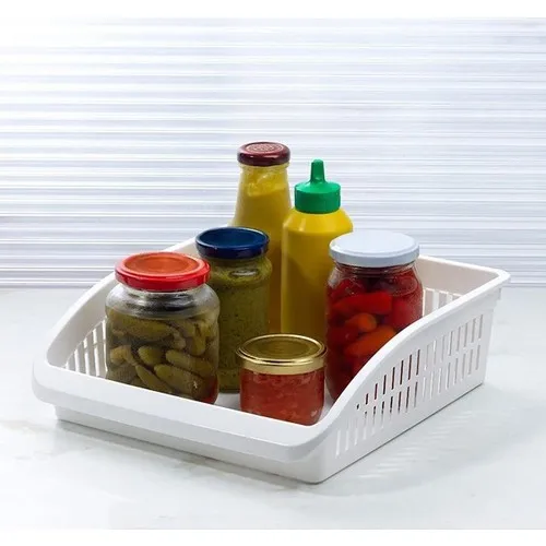 Muzeyyen Gondola Compact 2 Pezzi Frigorifero Cesto Di Canapa-Bianco