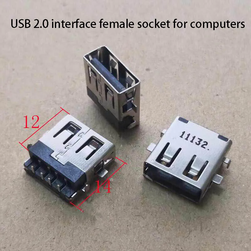 1-5PCS USB 2,0 Typ-A Schnittstelle Weibliche Lade Port Buchse Stecker Für Lenovo ThinkPad HP ASUS Dell und andere Laptops USB 2,0