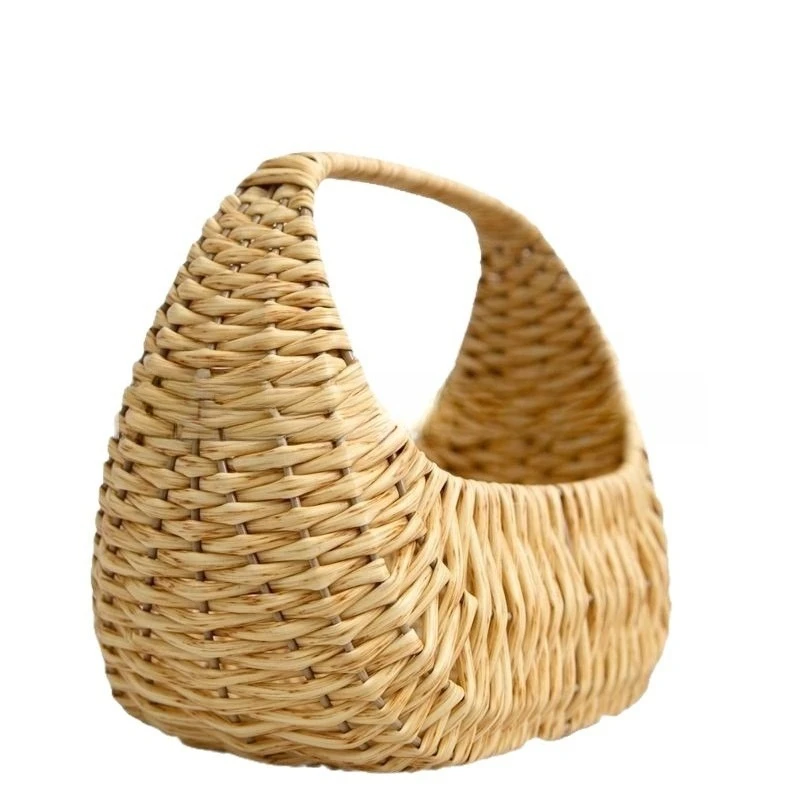 Flower  Woven Basket Plastic Rattan   Arrangement