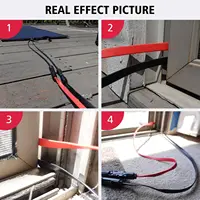 Câble d'extension solaire JMUYTOP 12AWG pour passage par fenêtre, fil plat, pour centrales solaires Zendure/Ecoflow/Anker sur balcon 6