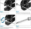 IWISS IWS-2316R Crimping Plier Heavy Duty Cable Railing Deck Swage Tool 1/8to 3/16 inch Stainless Steel Wire Rope Tensioners 6