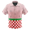 Nezuko Kamado Demon Slayer Button Up Hawaiian Shirt 1