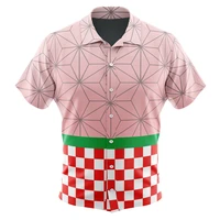 Nezuko Kamado Demon Slayer Button Up Hawaiian Shirt 1