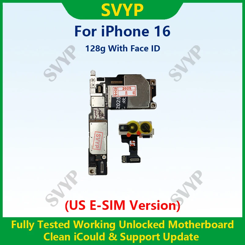 Fully Tested 100%Working Motherboard For iPhone 16 Pro Max