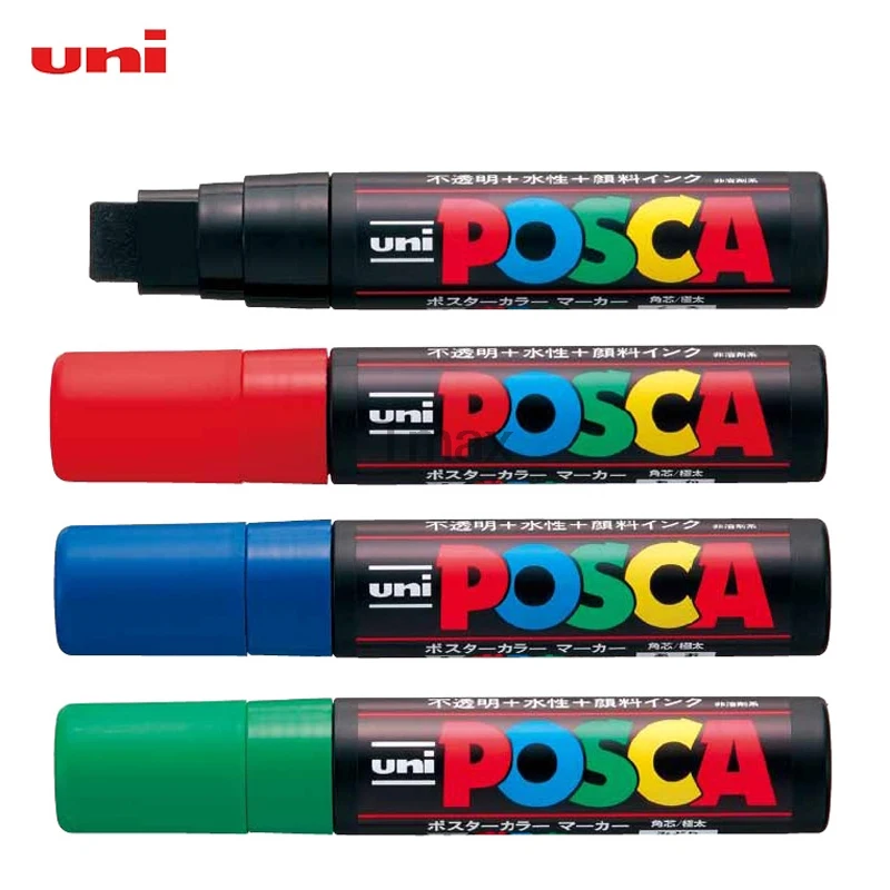 UNI POSCA Marker Pen PC-8K POP Advertising Poster Graffiti Pen 8mm Manga Painting Hand-painted Permanent Marker Art Supplies 2