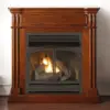 Forge Dual Fuel Ventless Gas Fireplace System with Mantle Remote Control 6 Fire Logs Use with Natural Gas or Liquid Propane 1