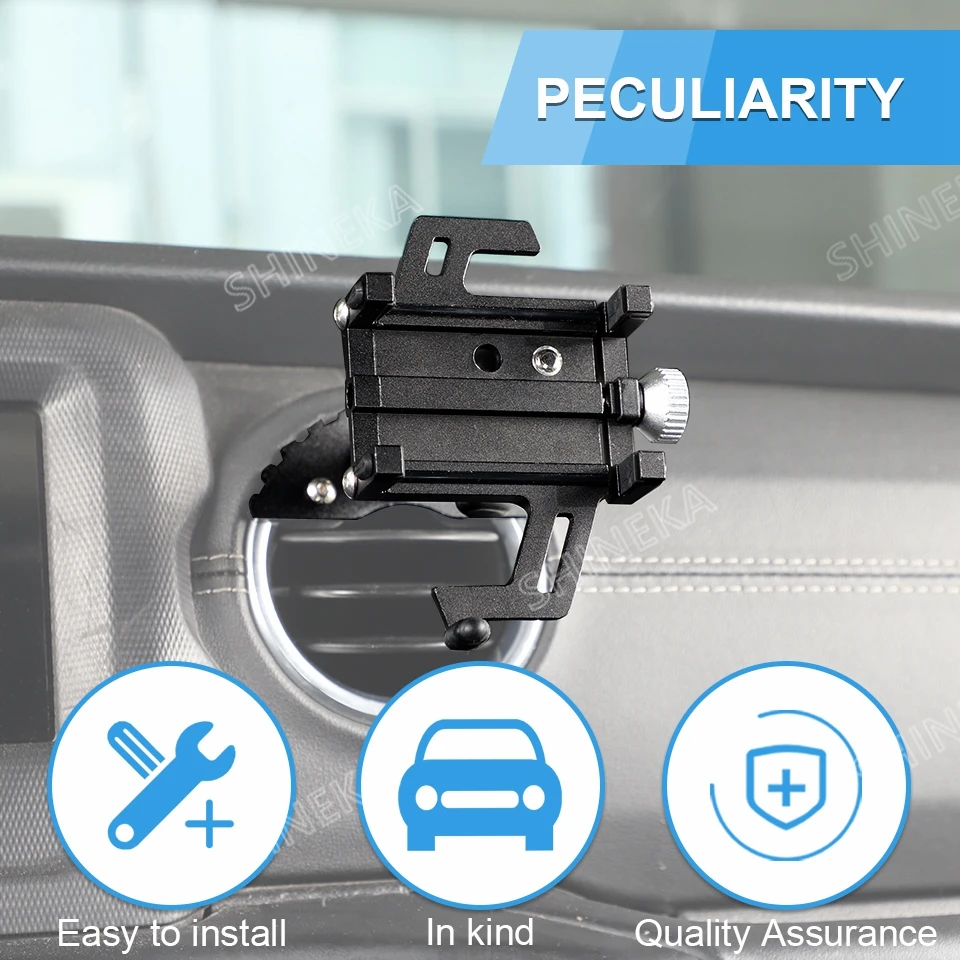 Shineka Auto Mittel konsole Klimaanlage Steckdose Telefon halter für Jeep Wrangler jl Gladiator jt bis Innen zubehör – Detail 7