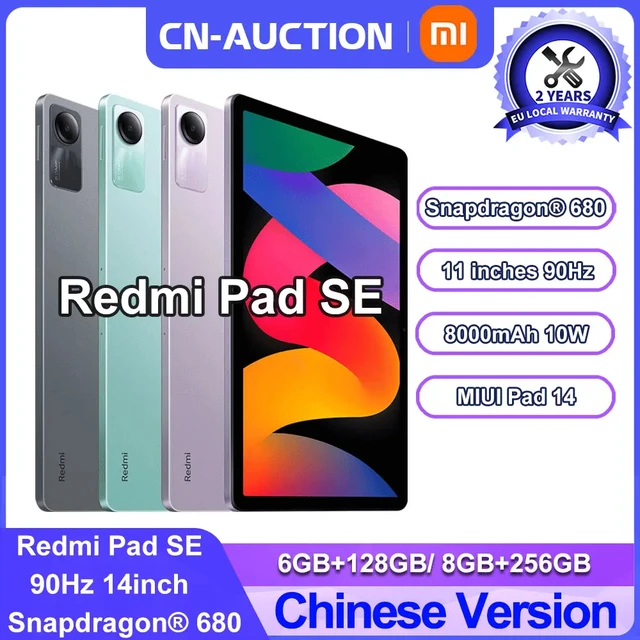 Global Version Xiaomi Redmi Pad SE 128GB / 256GB Snapdragon® 680 Mi Tablet  Quad speakers Dolby Atmos® 90Hz 11 Display 8000mAh - AliExpress