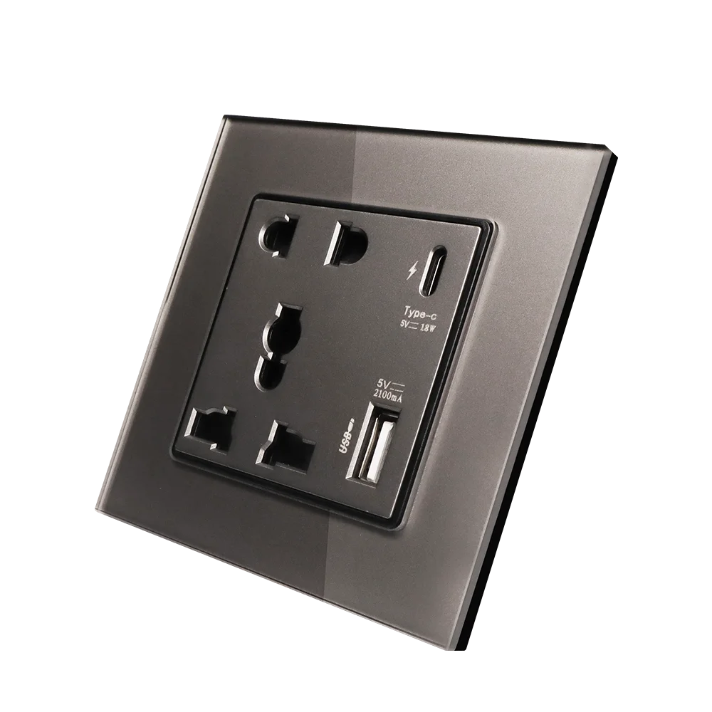Depoguye UK 13A  10    USB   , Type-c Ʈ USB ÷ , EU   