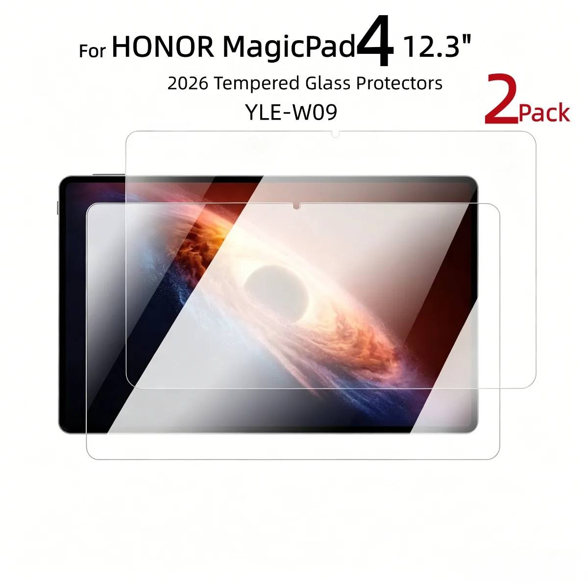 Premium 2-Piece Tempered Glass Screen Protectors - HD Clear, Anti-Scratch Films