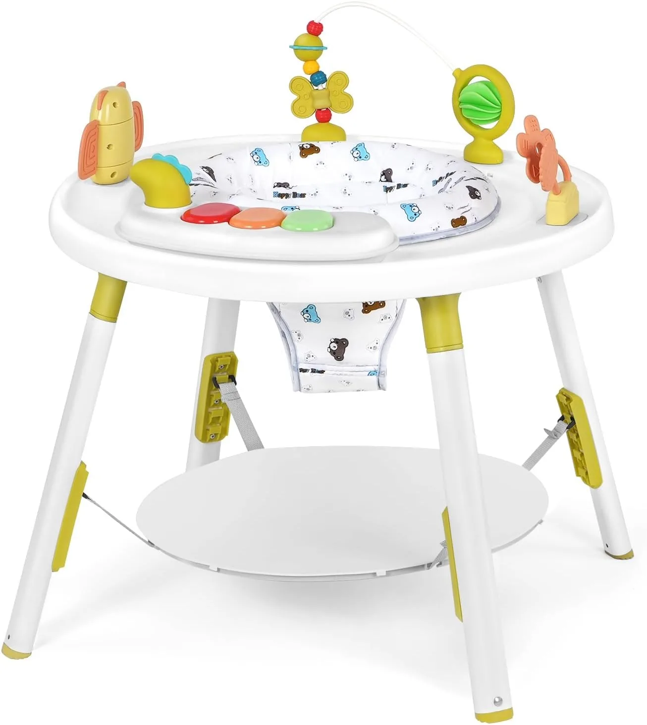 3-in-1 Baby Activity Center and Jumper Table with 360° Rotating Seat,