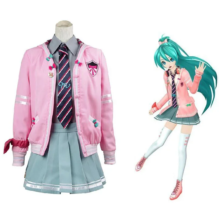 

Diva Cosplay Costume Project Sekai Colorful Stage Feat Dress Uniform Outfits Anime Vocaloid Pink Cosplay Costumes COS disfraces