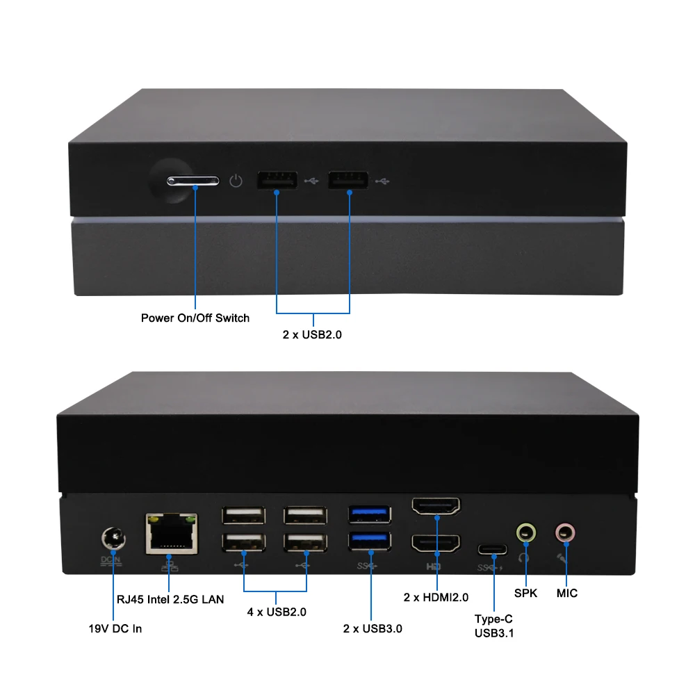 Yohirs Powerful Gaming Mini PC I9 12900H I7 12700H NVIDIA GTX1060 4G Thunderbolt4 Micro Desktop Computer Windows11 NUC 5G WIFI 3