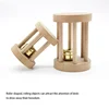 Natural Wood Pet Parrot Raw Wood Toy With Bell Squirrel Bird Hamster Branch Perches Chew Bite Toys Rings Funny Toy For Bird 3