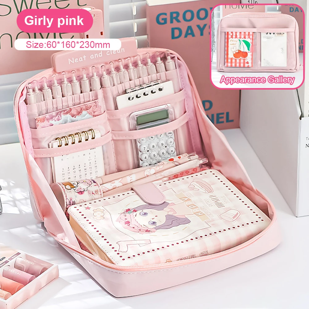 10 طبقات Kawaii مقلمة سعة كبيرة الباندا الجمالية ق...