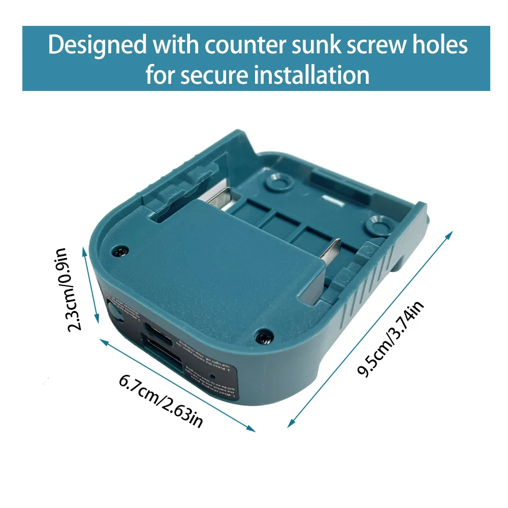 1pc For Makita 18V With USB With Type-C Battery Holder For Makita 18V Battery BL