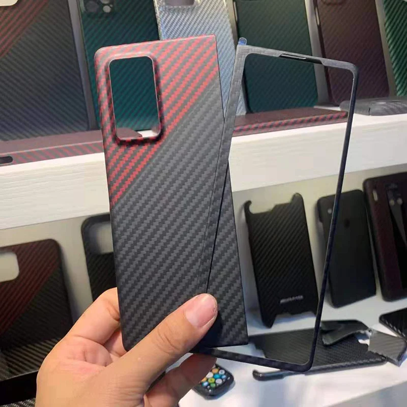 Really Carbon Fiber Case for Samsung Galaxy Z Fold 2/3/4/5 Carbon Fiber Case Aramid Fold 2/3/4/5 Ultra-thinPhoneCase
