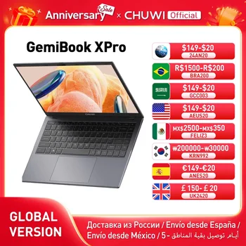 CHUWI GemiBook XPro 노트북, 인텔 N100 프로세서, 8GB RAM, 256GB SSD, 14.1 인치 UHD 화면, 냉각 팬 포함, 윈도우 11 노트북