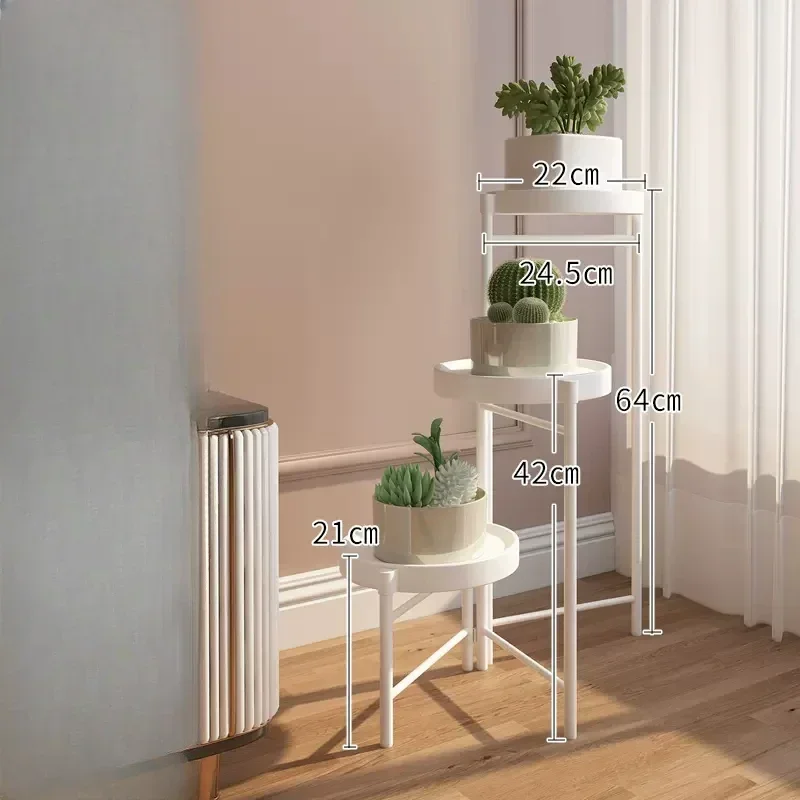 Creative Home Plant Pot Stand-Light Luxury Modern Minimalist Flower Shelf Robust and Durable Decoration Shelf