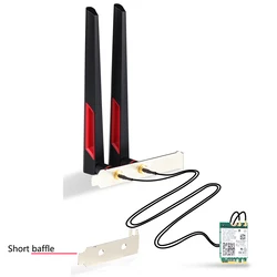 High - Speed Wifi 6E Wireless Card with Bluetooth 5.3 and 10dBi Antennas (AX210 Desktop Kit)