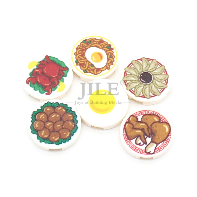 City Mini Food Building Block Toys Hamburger Pizza Fries Cake Dessert Chocolate Cookies MOC Bricks Plastic Assemble Part Figures