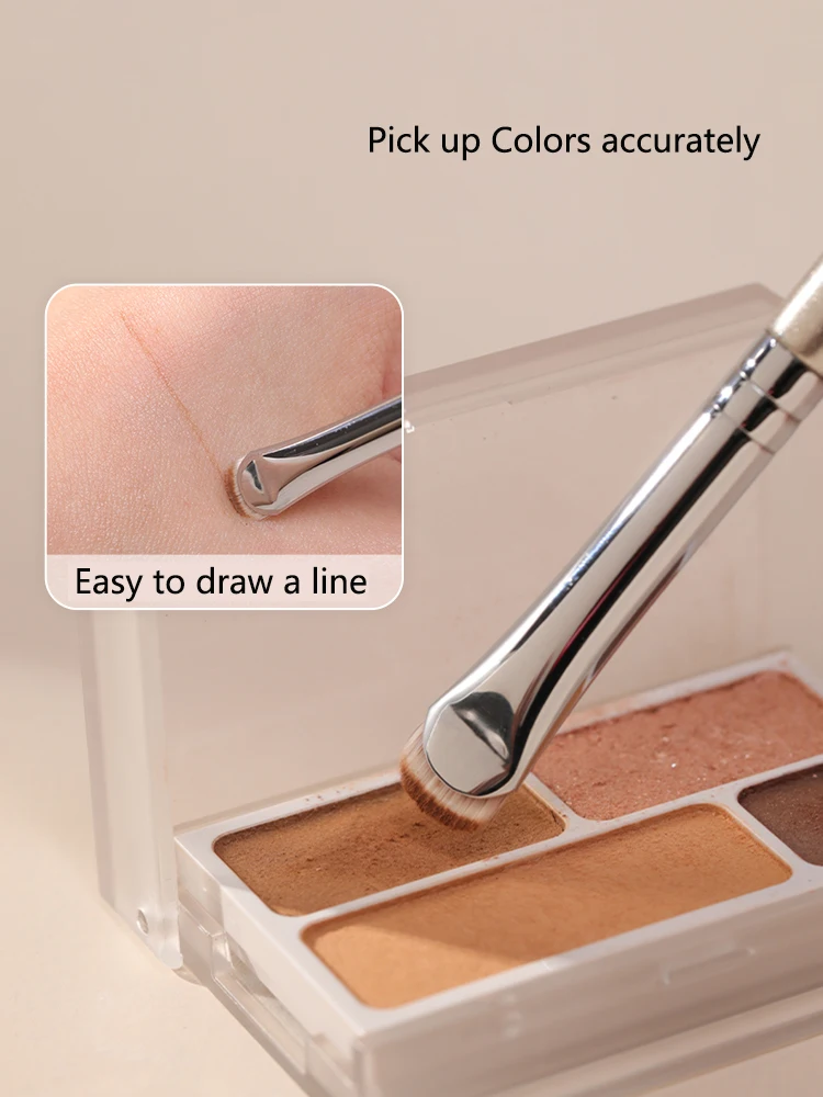 1pc Curved Eye Liner Make Up Brushes Precision Eyeliner Makeup Brush Eyelid aegyo sal Sharp Thin Small Eye cosmetic tools 5