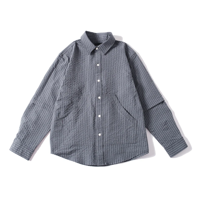 Shirt for Men Japanese Streetwear Fashion Cityboy Loose Casual Long Sleeve Oversize Outdoor Camping Cargo Shirts Male Blouses