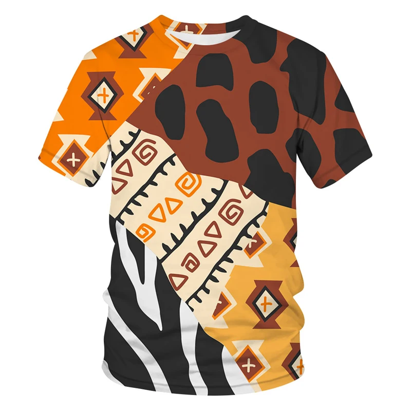 

Summer 3D Printed Men's T-shirt Harajuku Street Casual Short Sleeve Fashion Handsome Cartoon Animal Large Crew Neck Size Shirt