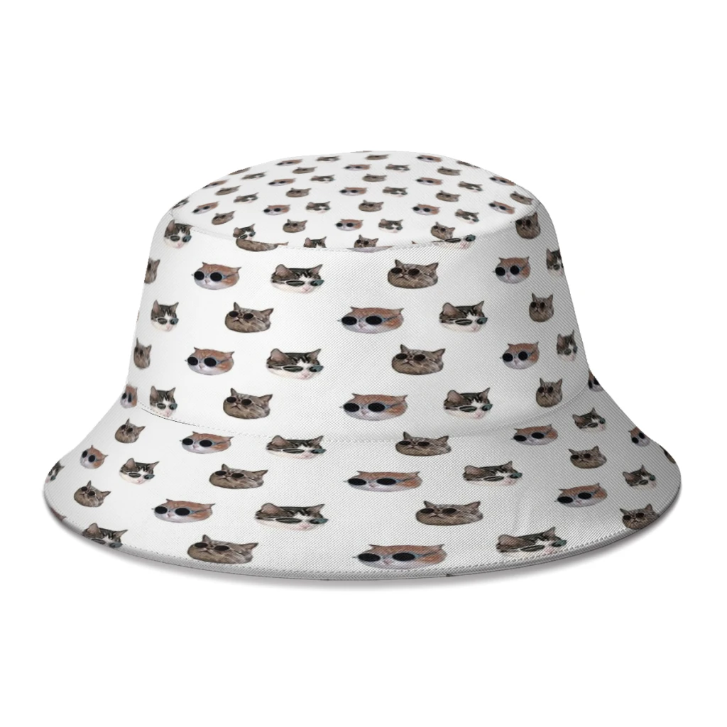 Cool Kitties Cat Paw Foot Bucket Hat Per Donna Uomo Adolescente Pieghevole Bob Fishing Hats Panama Cap Streetwear