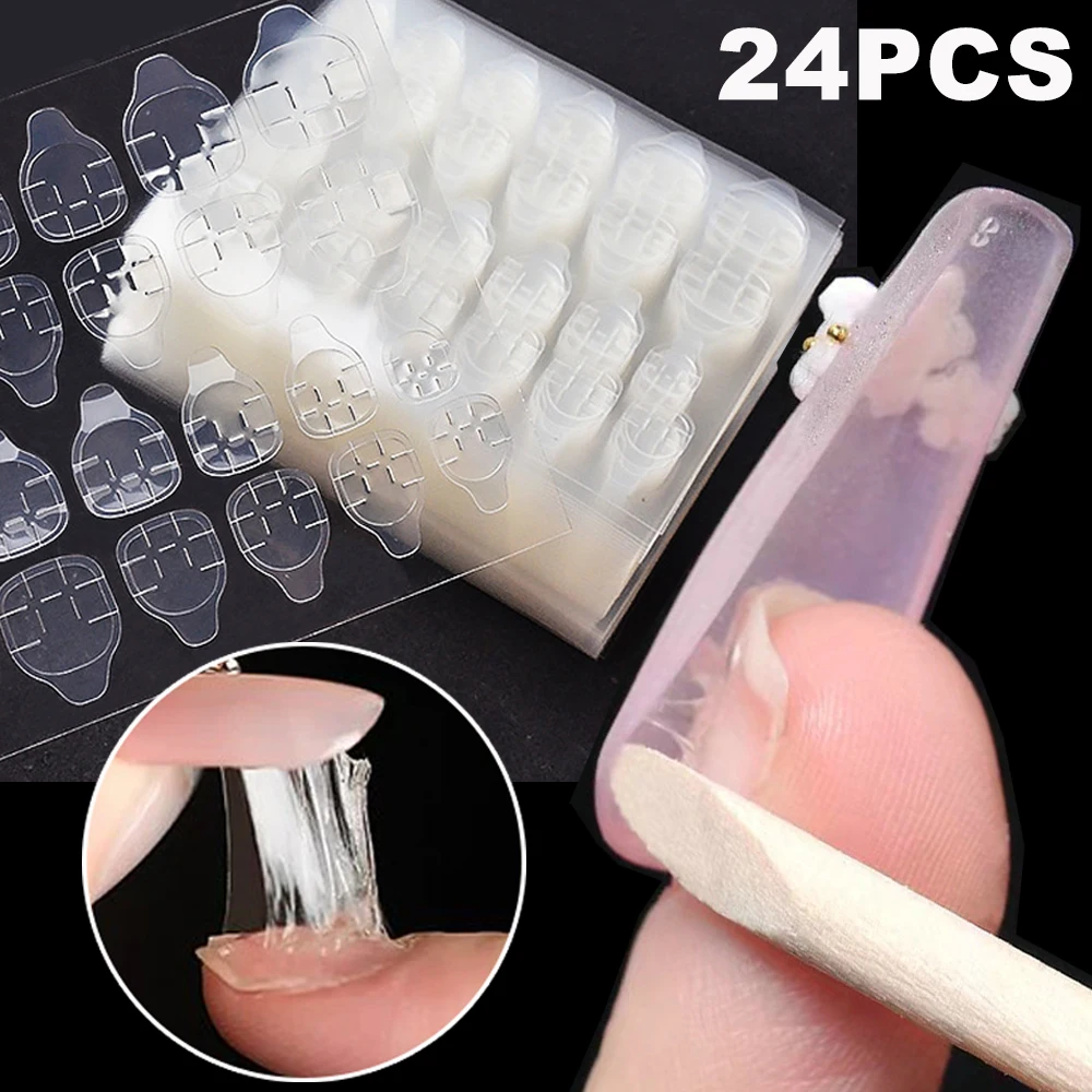 

Nail Jelly Double-sided Tapes False Nail Art Adhesive Tape Glue Sticker Nails Fake Press on Nails Lasting Transparent Waterproof